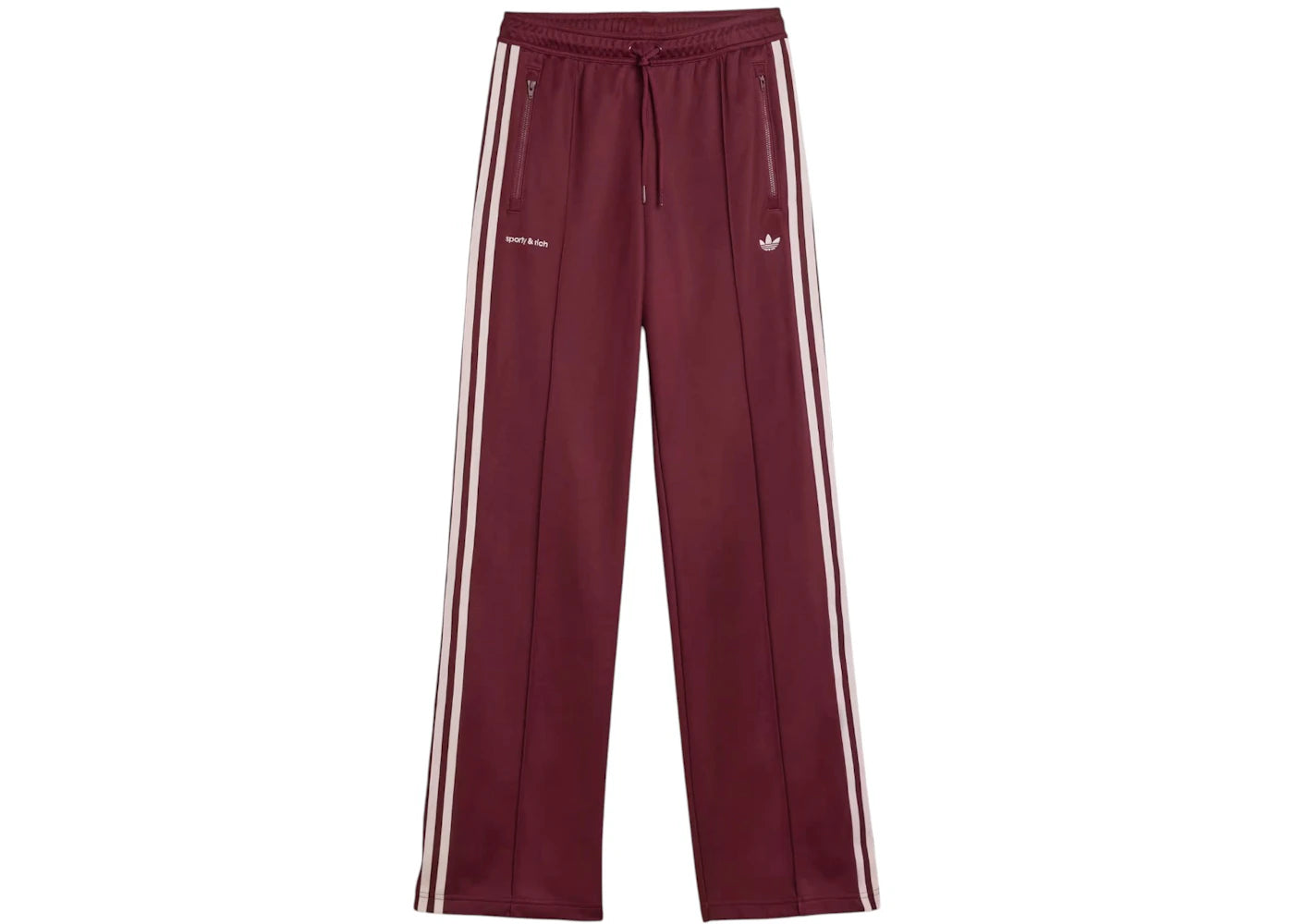 adidas x Sporty & Rich Women's Track Pants Maroon