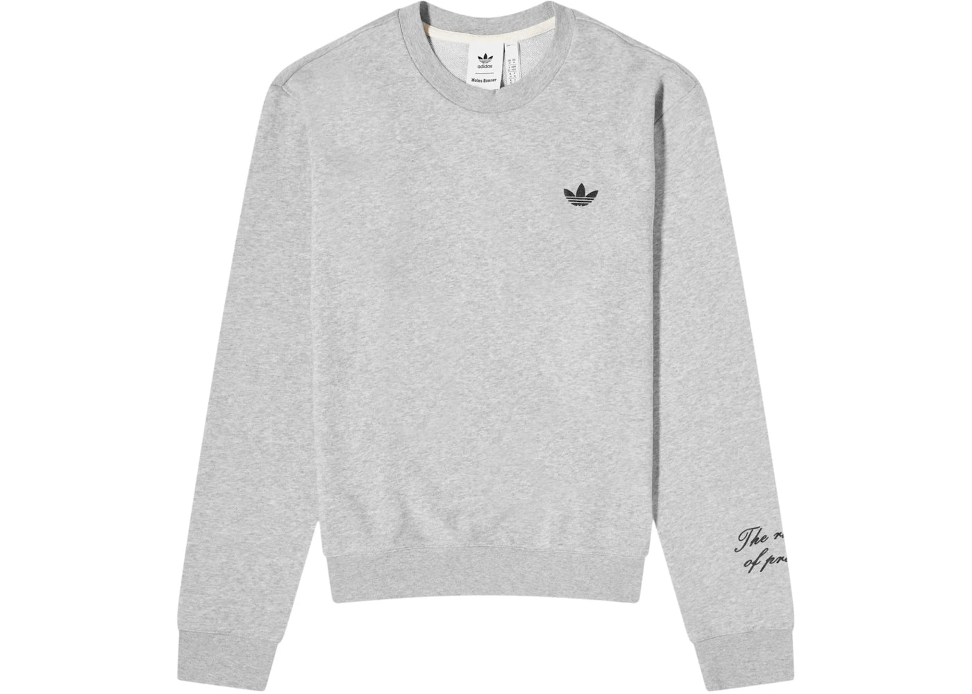 adidas x Wales Bonner Long Sleeve G Crew T-shirt Medium Grey Heather