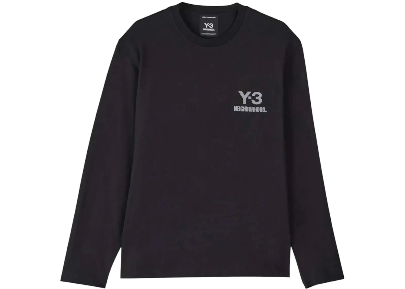 Y-3 x NEIGHBORHOOD Logo LS T-shirt Black