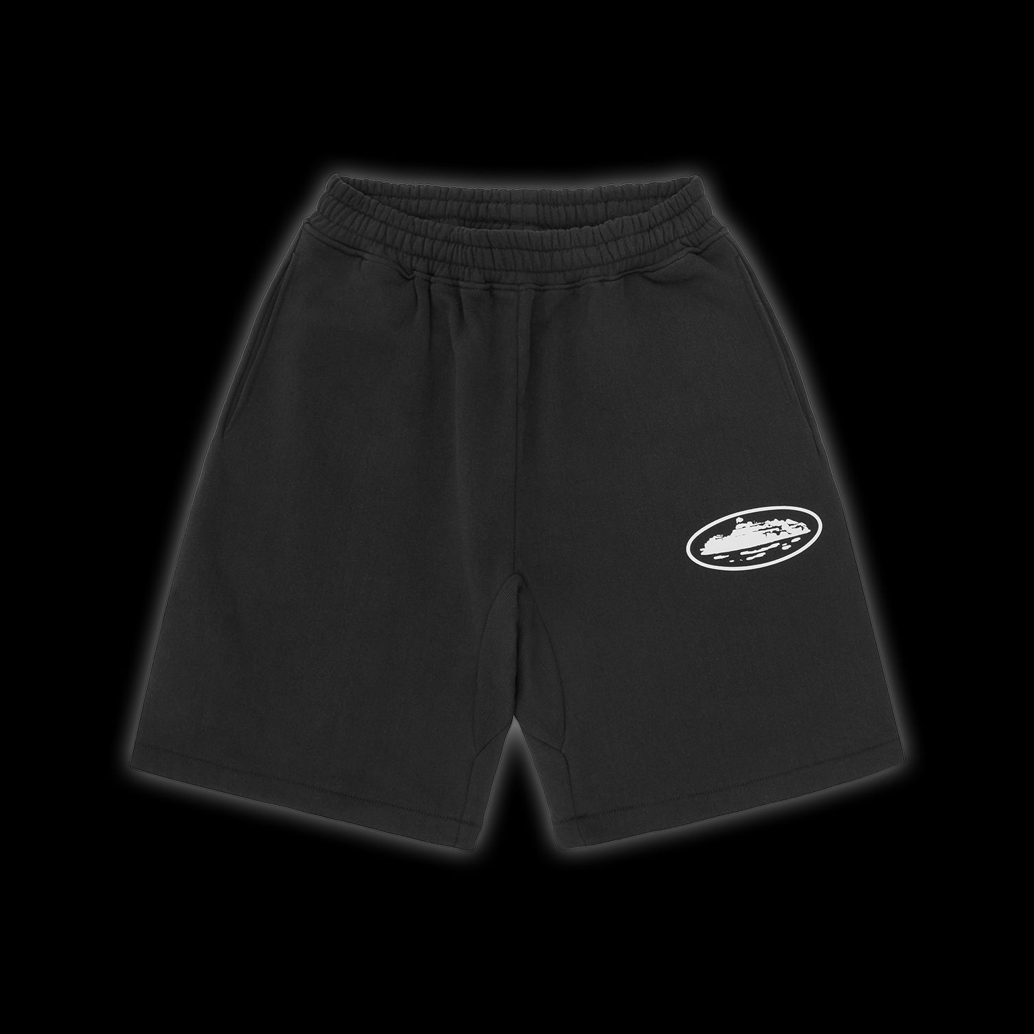 Corteiz Island Puff Print Sweatshort Black