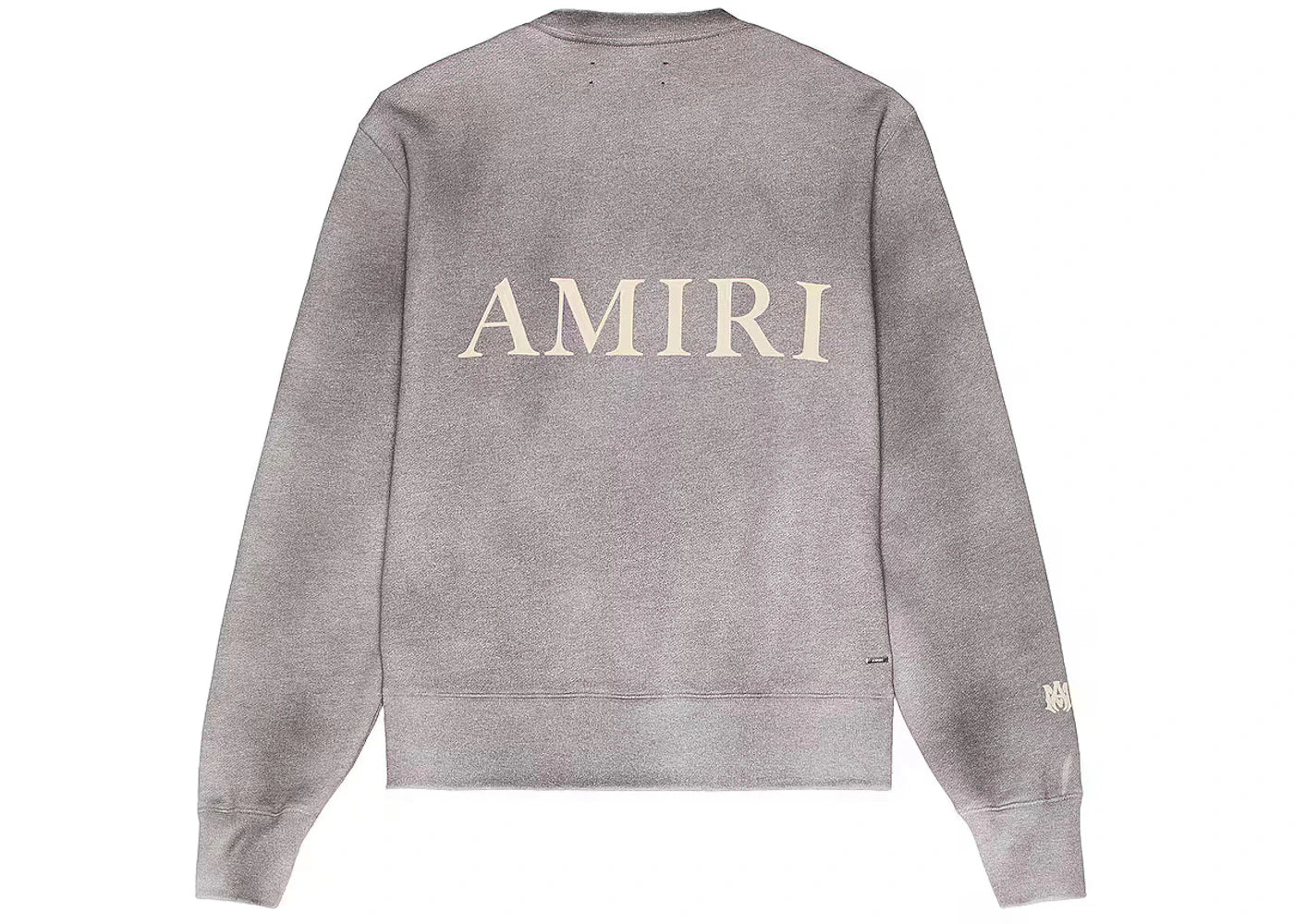 AMIRI Amiri Aged Puff Logo Crewneck Grey