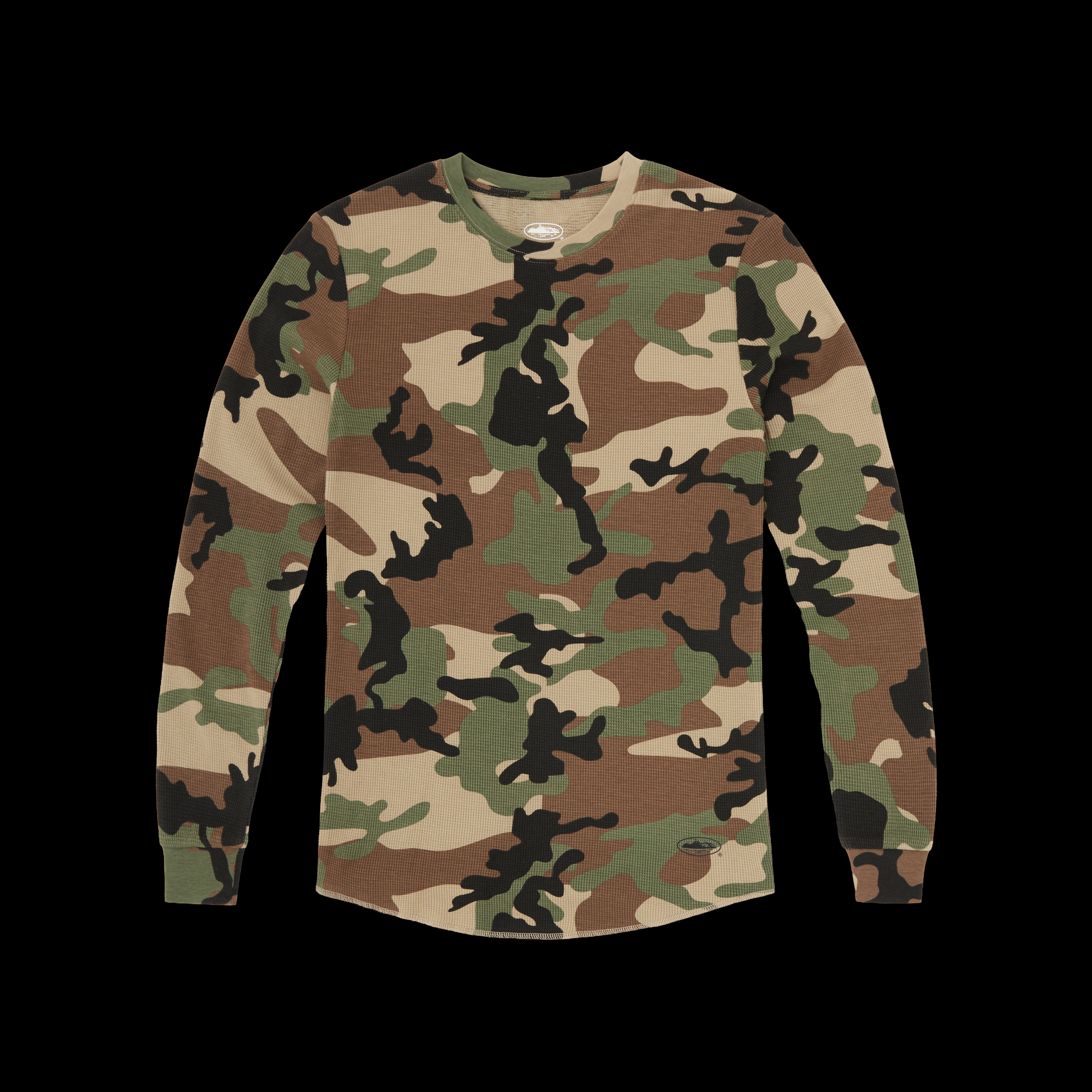 Corteiz Guerillaz Thermal LS Tee Woodland Camo