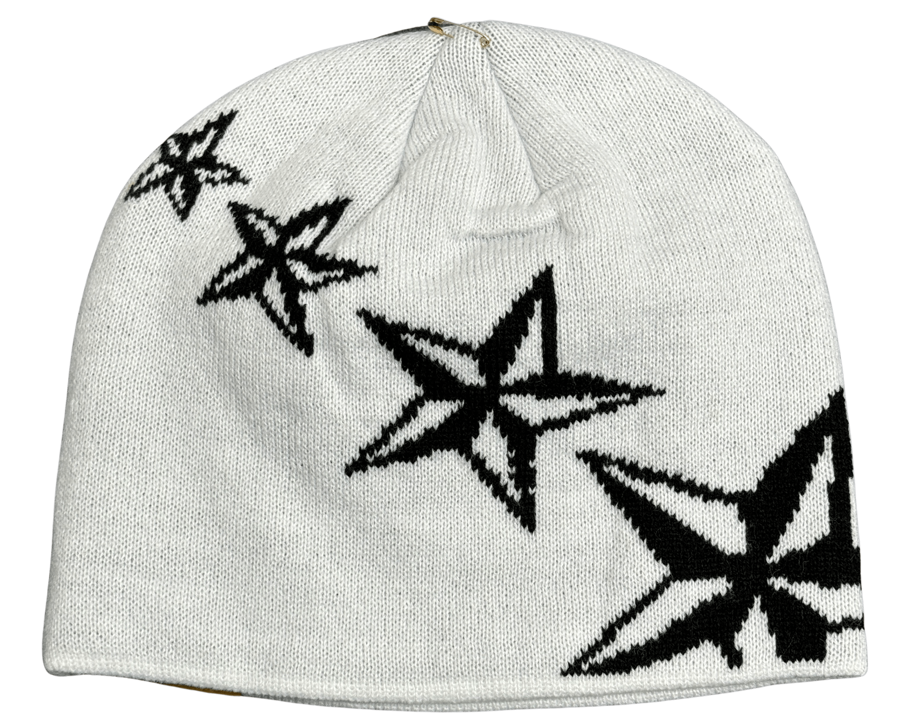 Corteiz White/Black 4 Starz Beanie