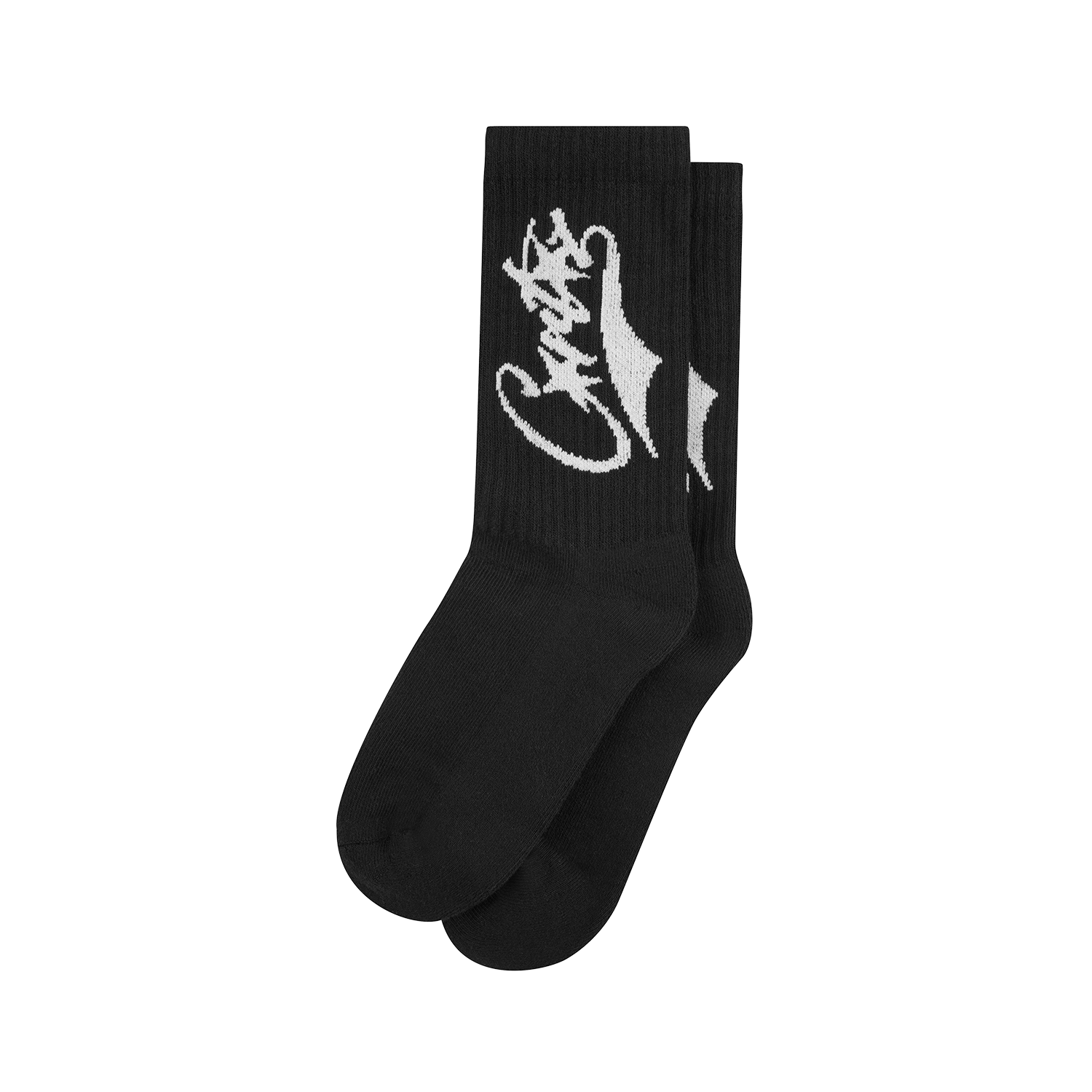 Corteiz Baseball Socks Black / White