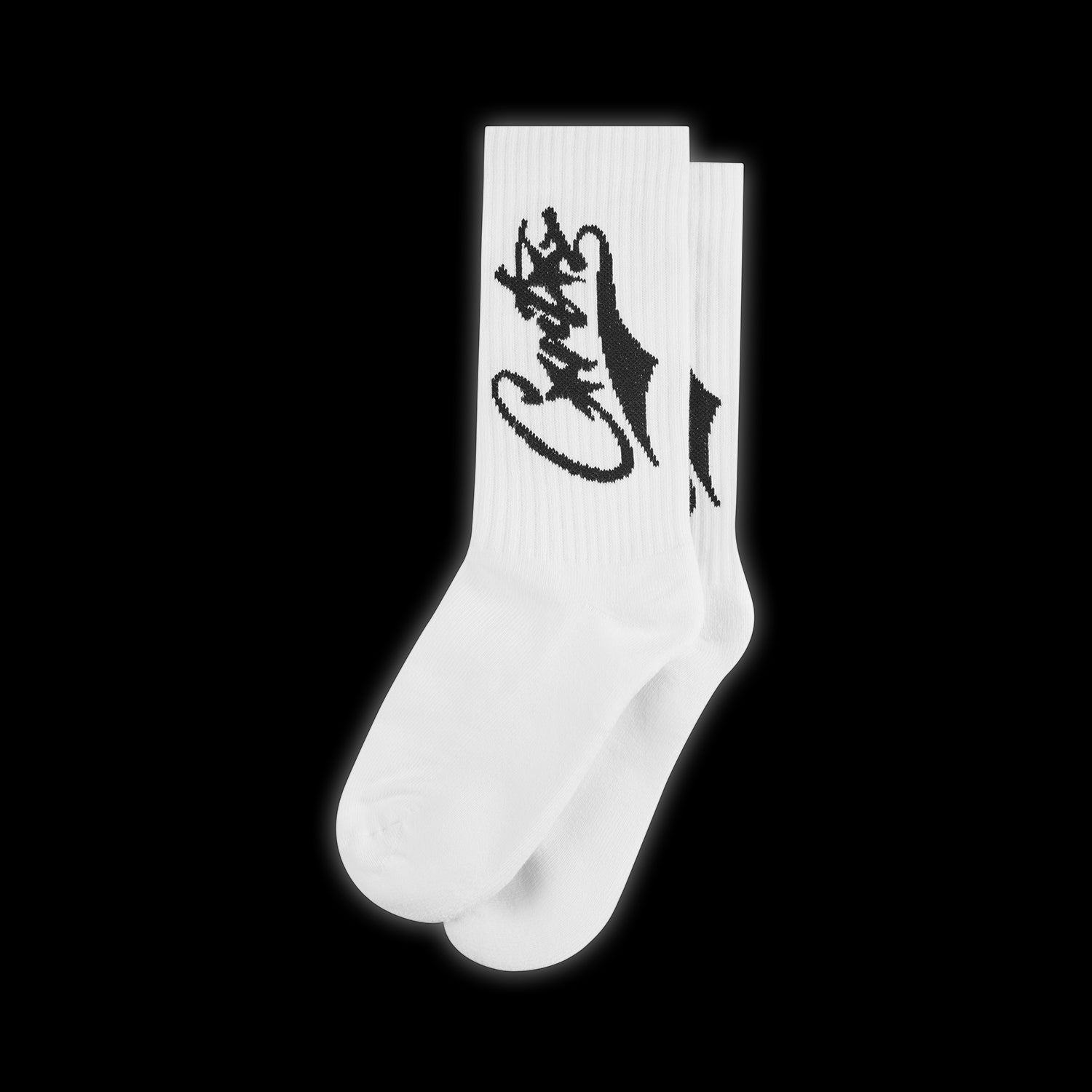 Corteiz Baseball Socks White / Black