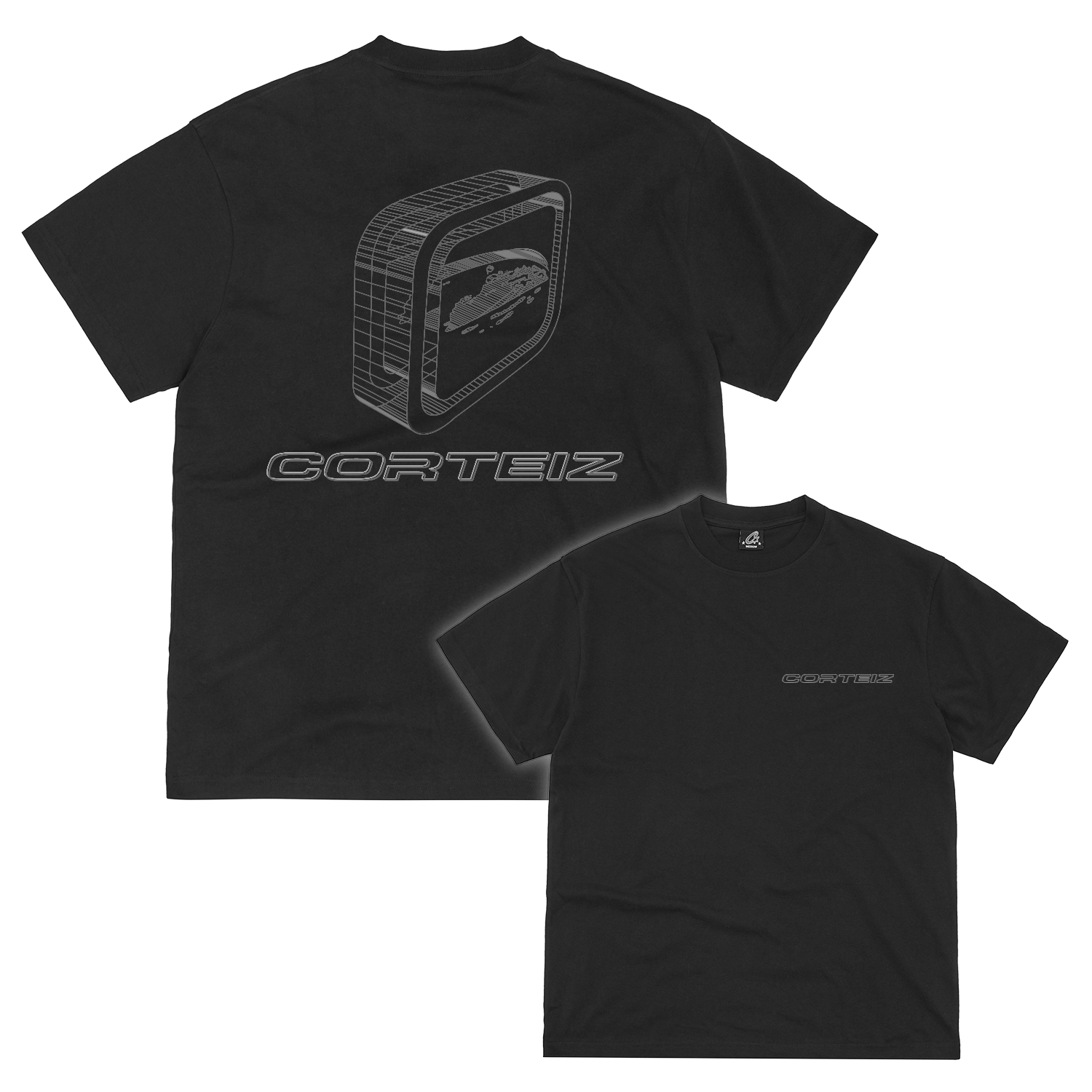 Corteiz Blueprint Tee - black