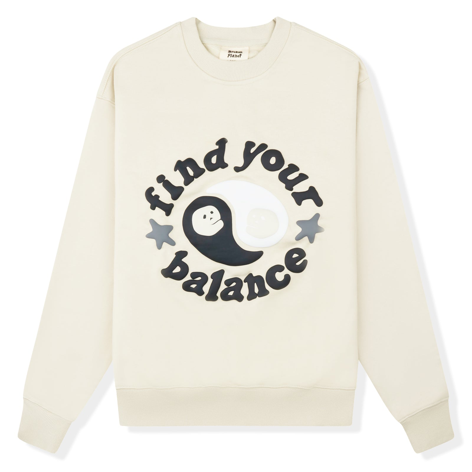 Broken Planet Find Your Balance Crewneck - Bone White