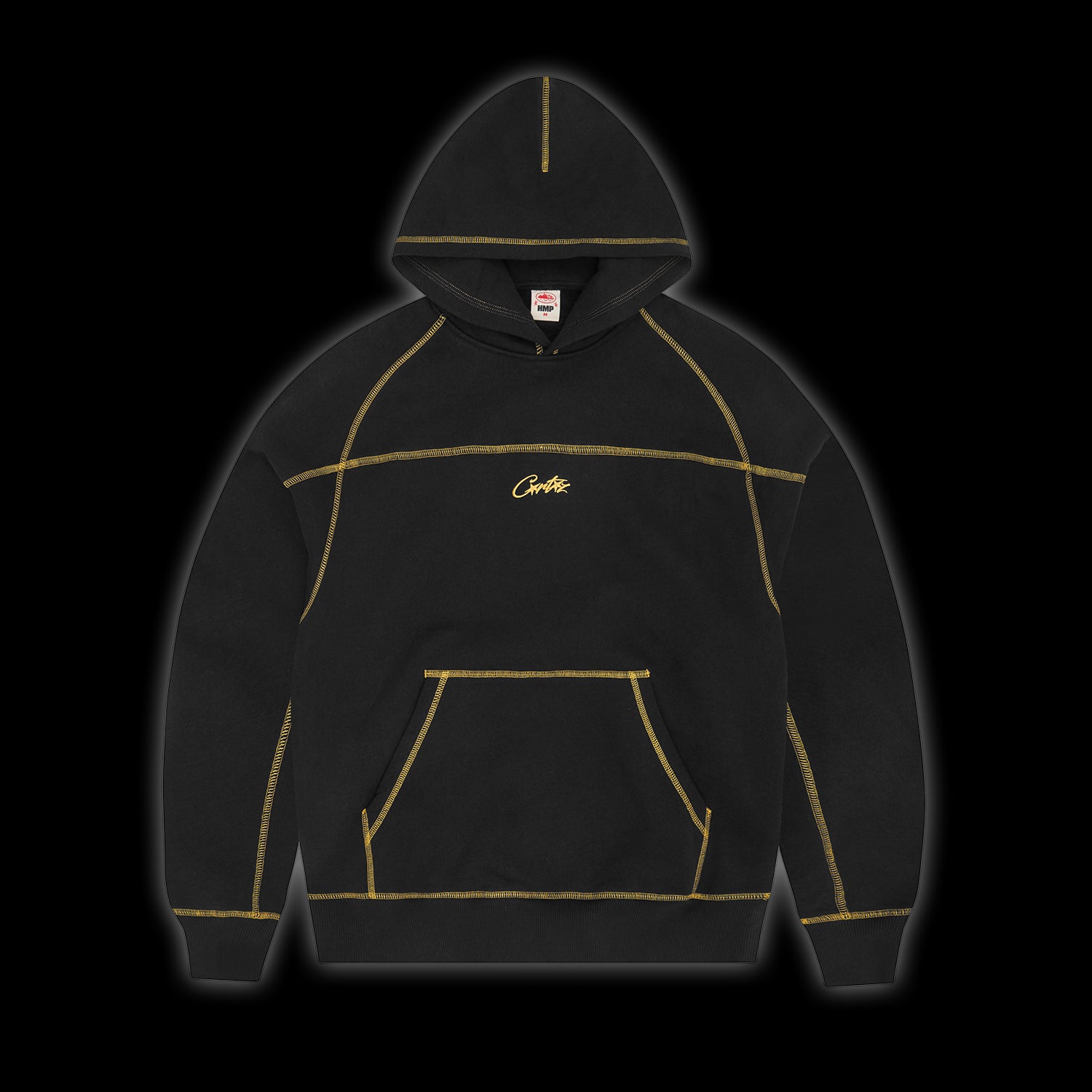 Corteiz HMP V2 Hoodie Black/ Yellow
