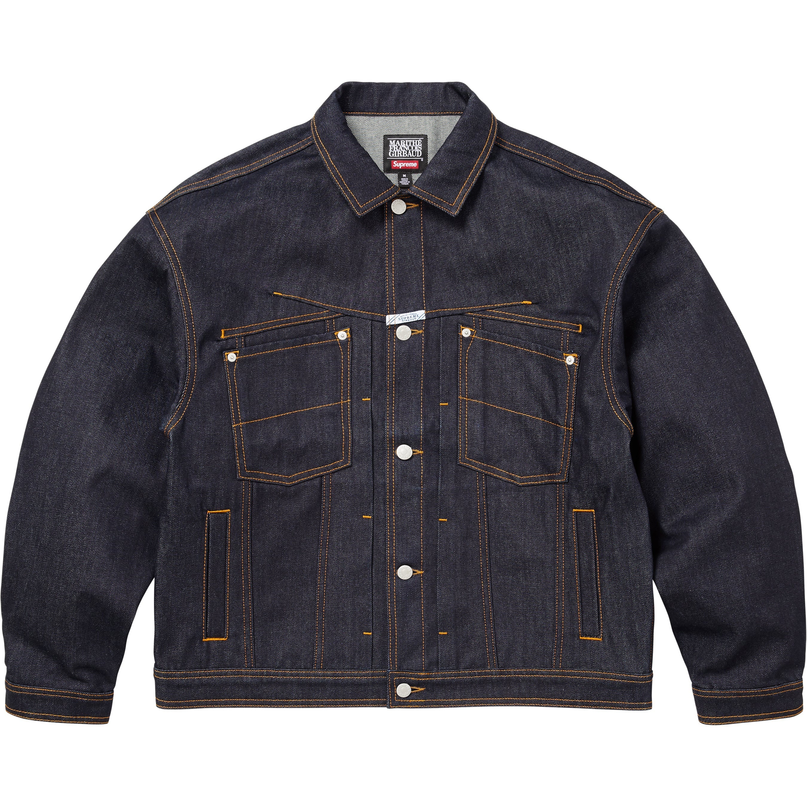 Supreme / Marithé + François Girbaud X-Seam Denim Trucker Jacket - Rigid Indigo