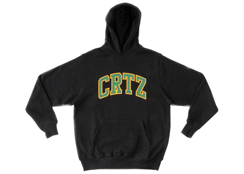 Corteiz Crtz Dropout Hoodie Black/Green - Side Kicks