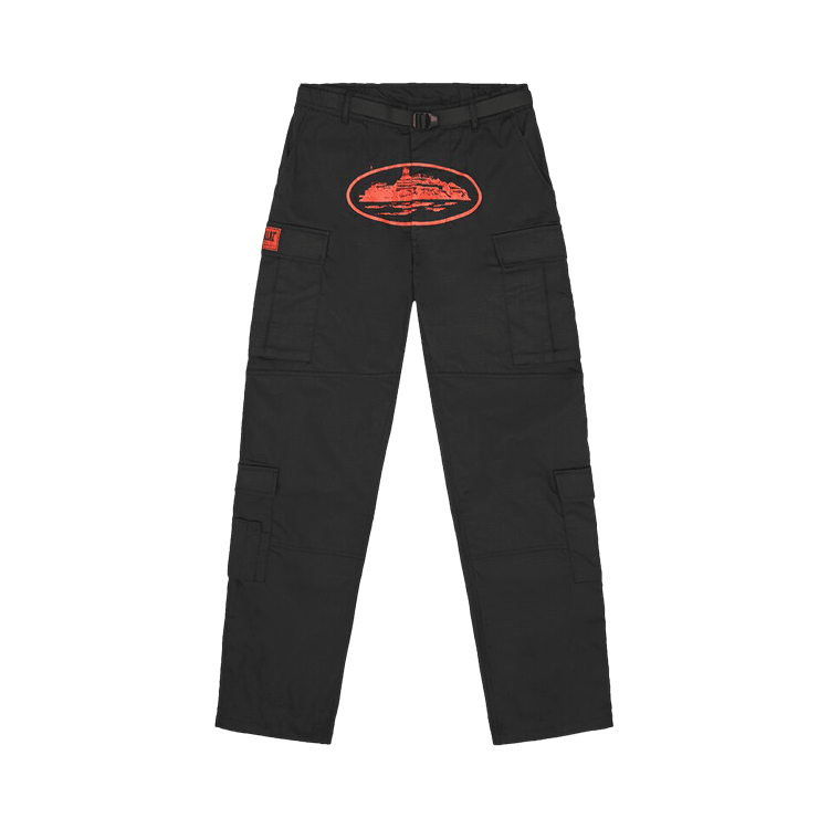 Corteiz Guerillaz* Cargos 'Black/Red' - Side Kicks