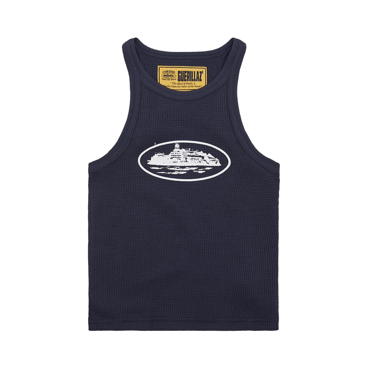 Corteiz Guerillaz* Tank Top 'Navy/White' - Side Kicks