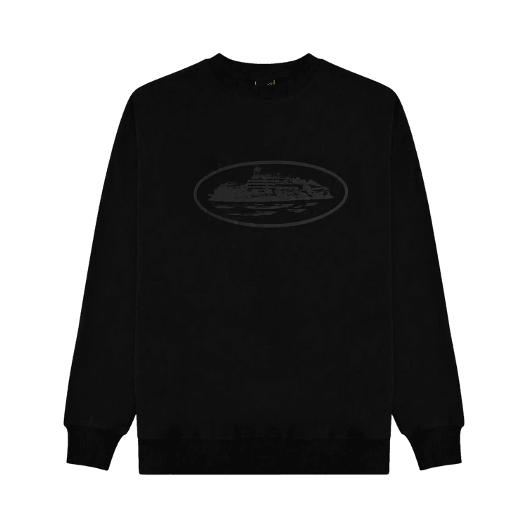Corteiz OG Alcatraz Sweatshirt 'Triple Black' - Side Kicks