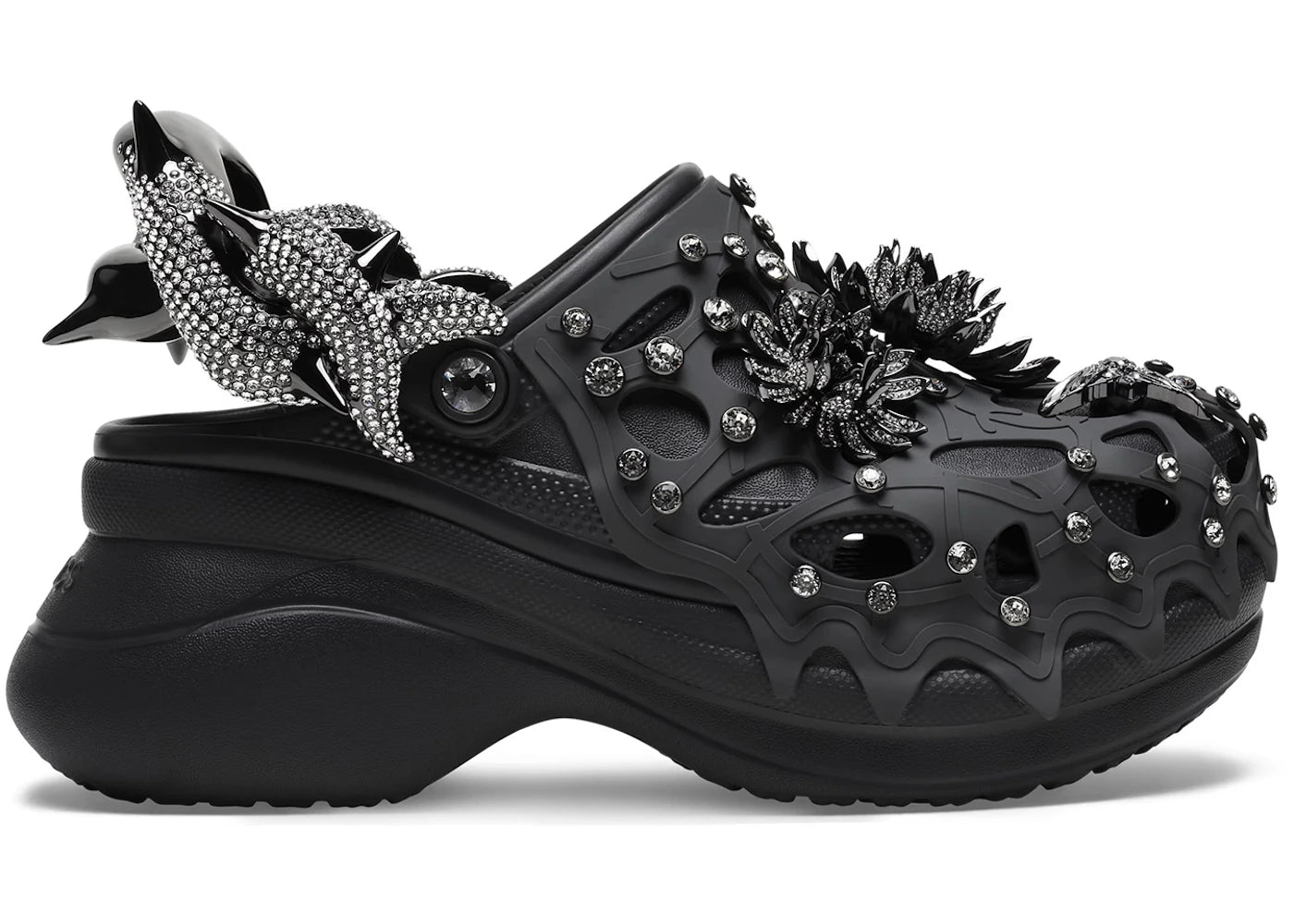 Crocs Classic Bae Clog Swarovski Black (Women's)