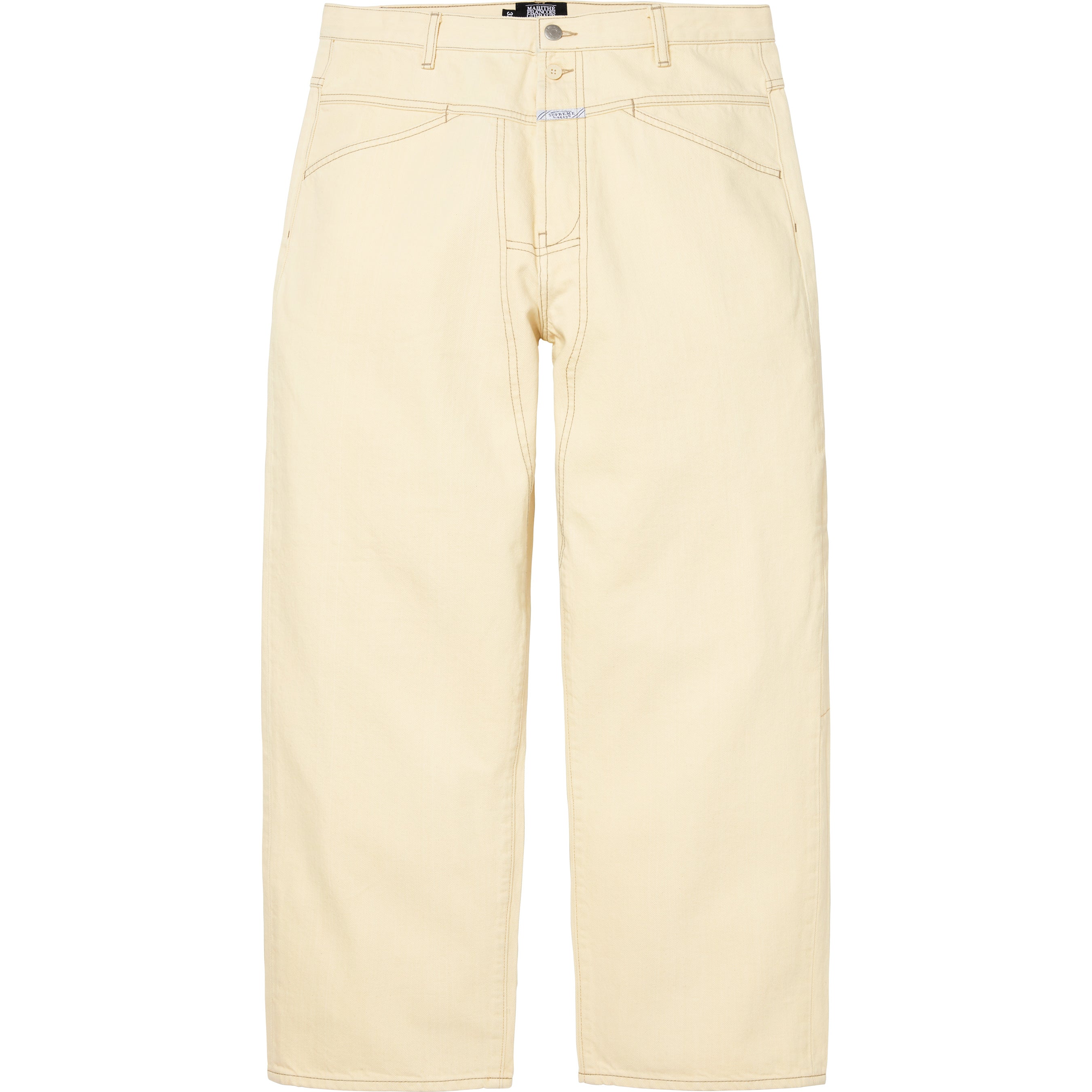 Supreme / Marithé + François Girbaud X-Seam Baggy Jean - Pale Yellow