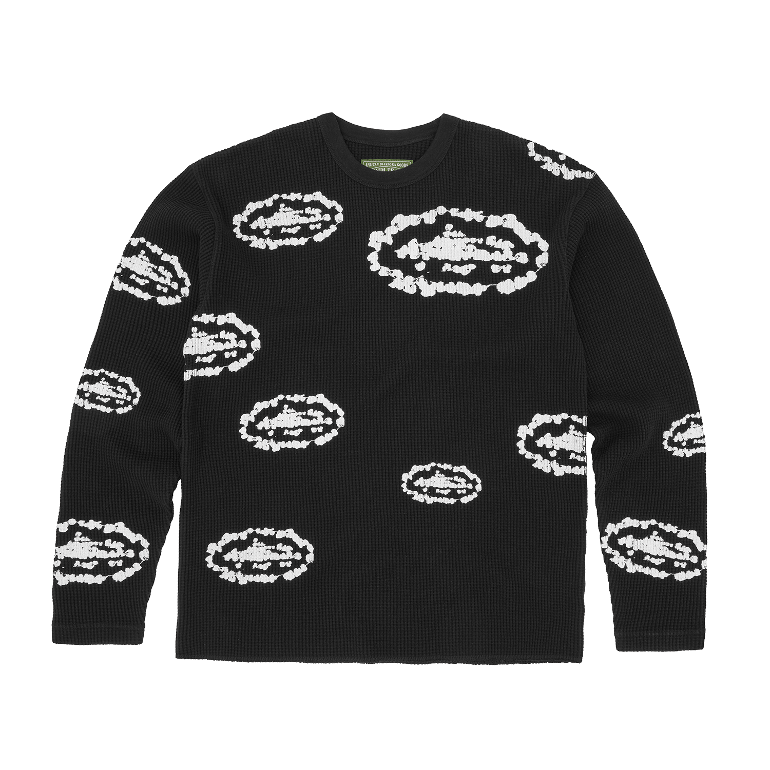 Corteiz x Denim Tears Island Wreath Waffle Thermal Black