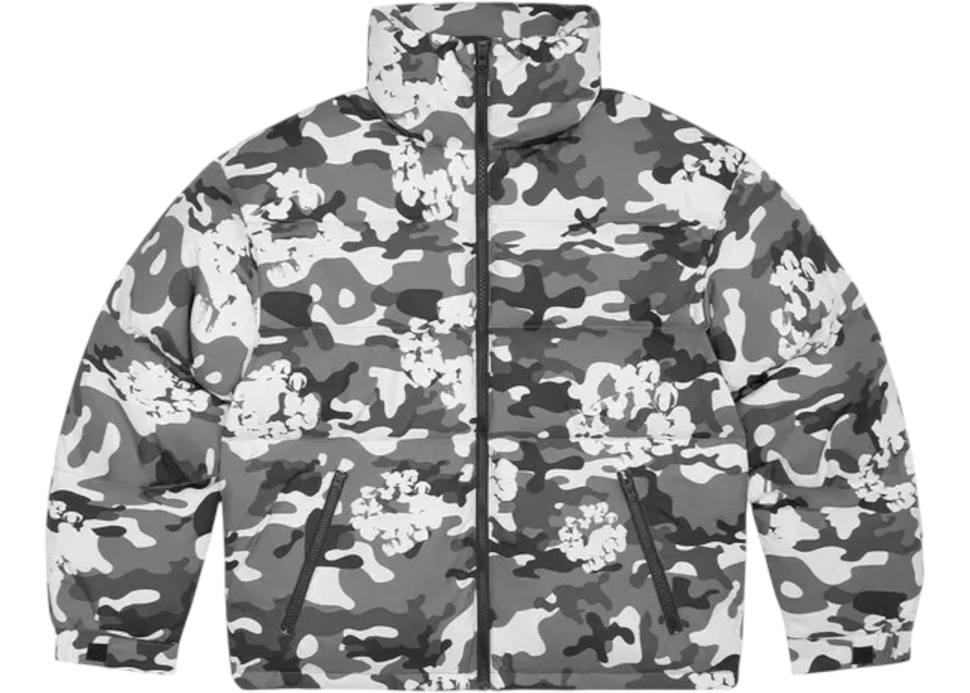 Denim Tears Cotton Wreath Puffer Jacket White Camo