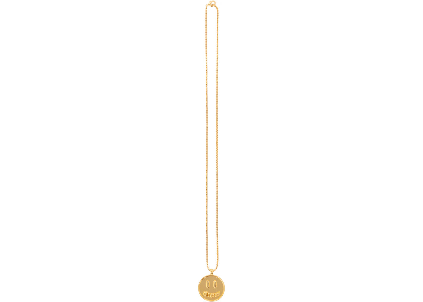 drew house mascot pendant necklace 24k gold plated
