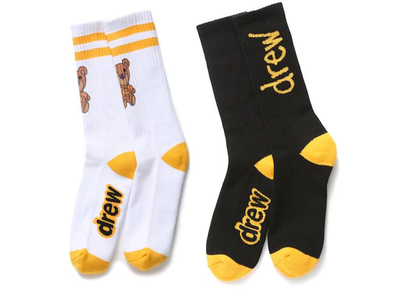 drew house theodore + scribble socks (2 pack) multi