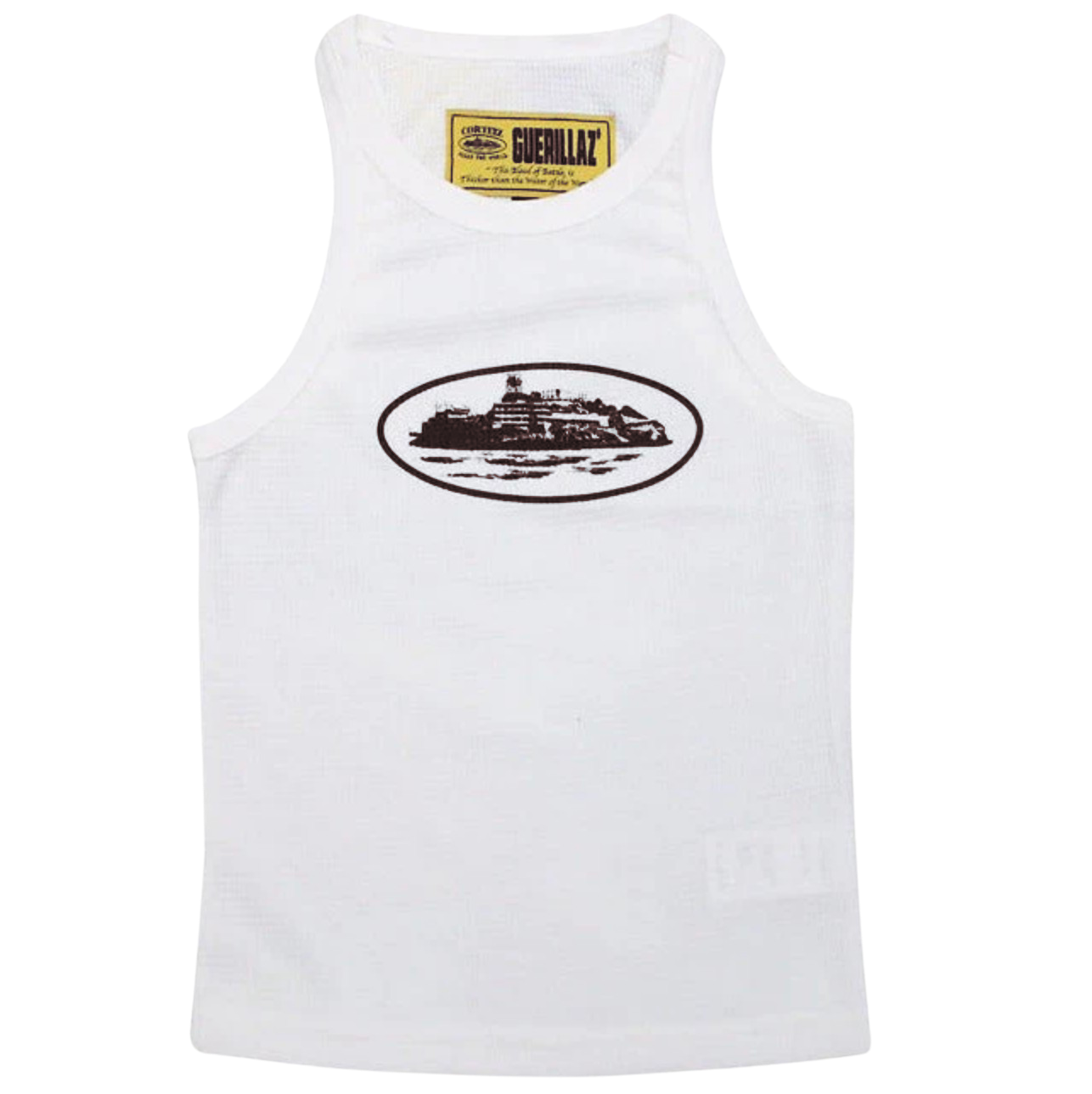 Corteiz Womens Alcatraz Tank Top White/Brown