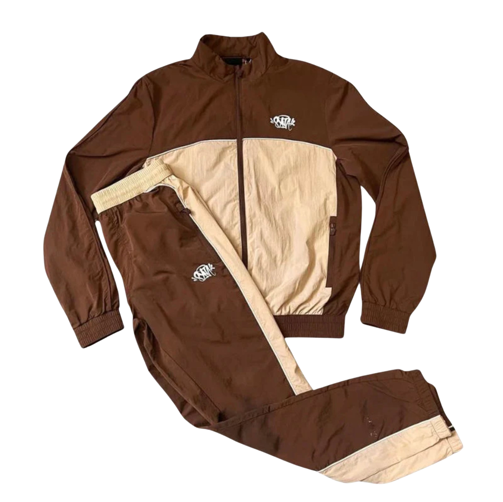 Syna World Syna Logo Shell Tracksuit - Brown/Beige/Cream