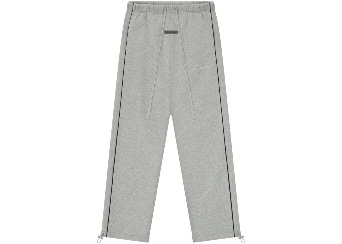Fear of God Essentials Relaxed Fleece Piping Sweatpant Concrete Heather/Black