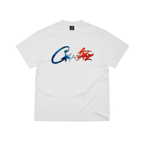 Corteiz Francais Allstarz Tee White