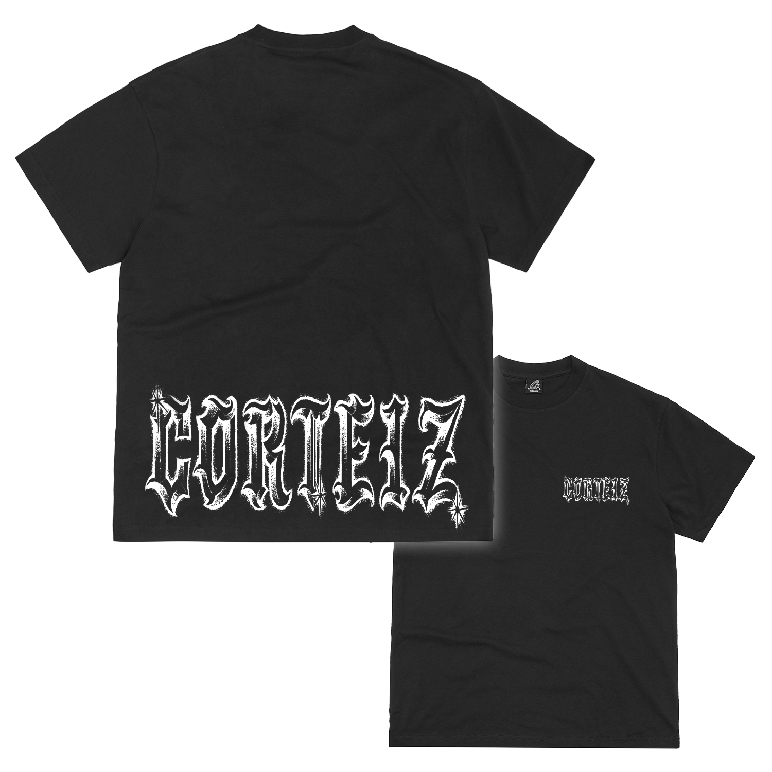 Corteiz Gothic Tee Black