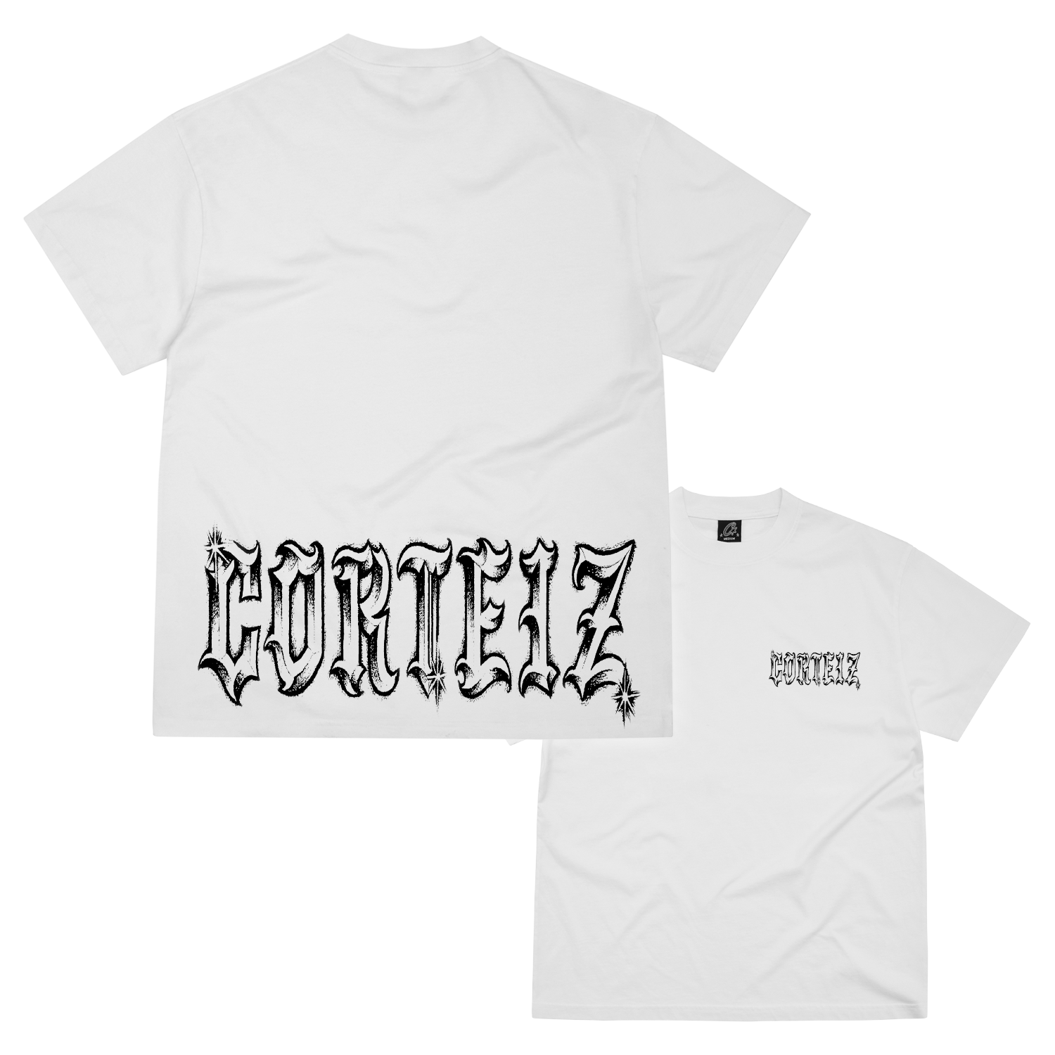 Corteiz Gothic Tee White