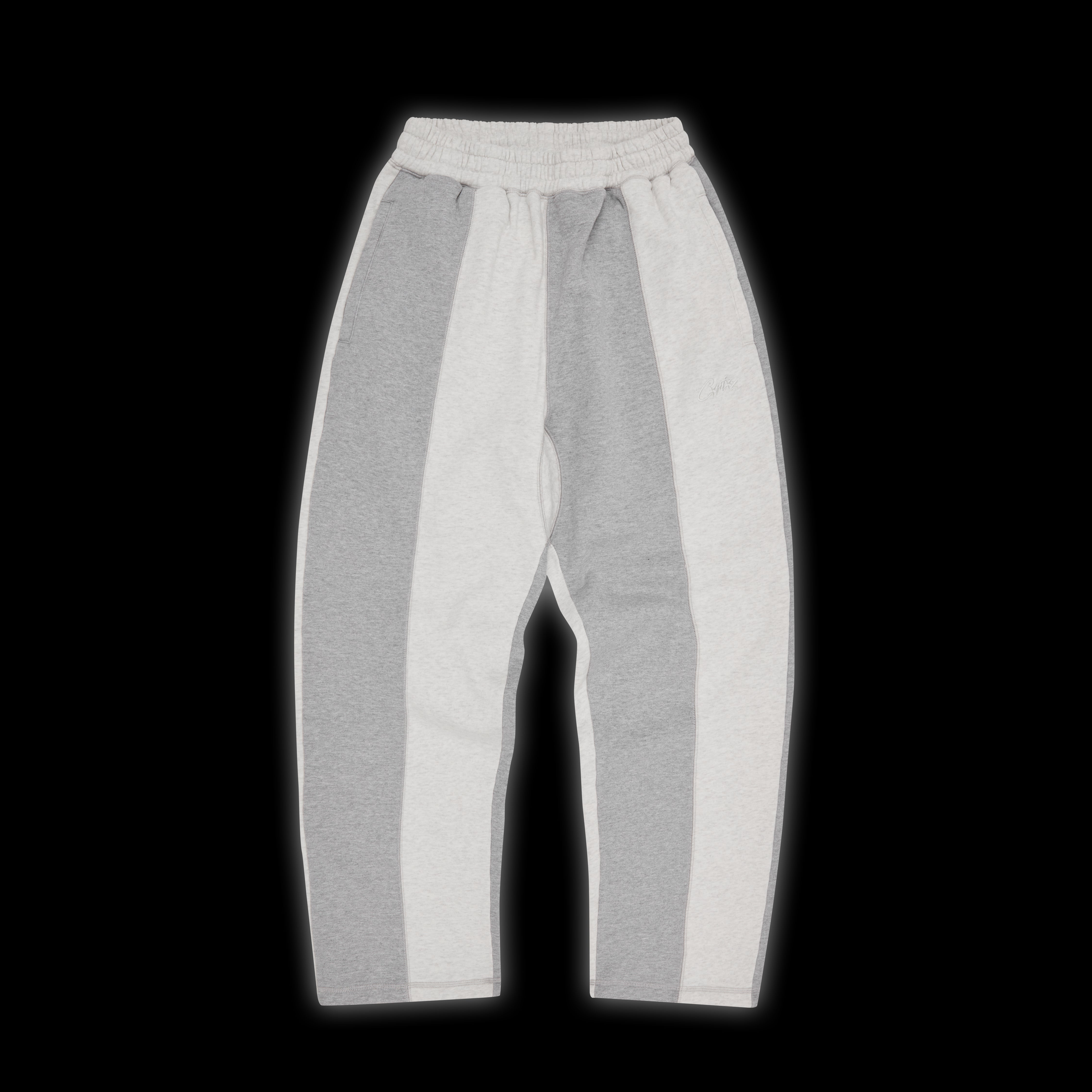 Corteiz Hmp Contrast Panel Open Hem Sweatpant Heather Grey