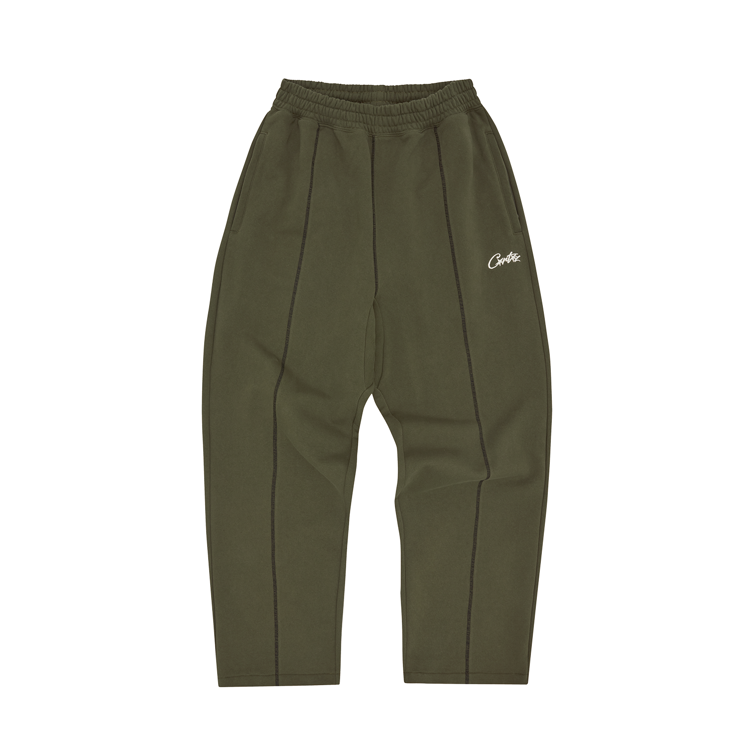 Corteiz HMP Open Hem Sweatpant Olive / Black