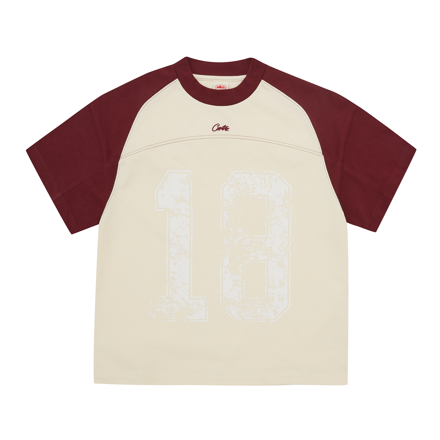 Corteiz HMP Vintage Jersey Cream / Burgundy