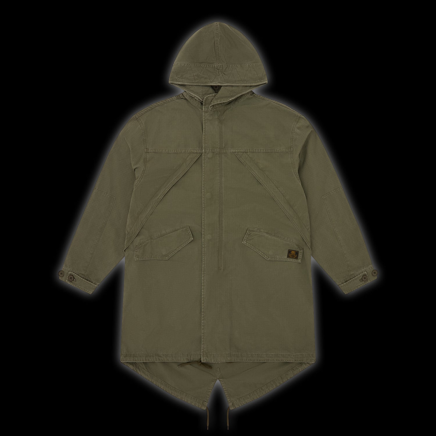 Corteiz Guerillaz Fishtail Parka Olive