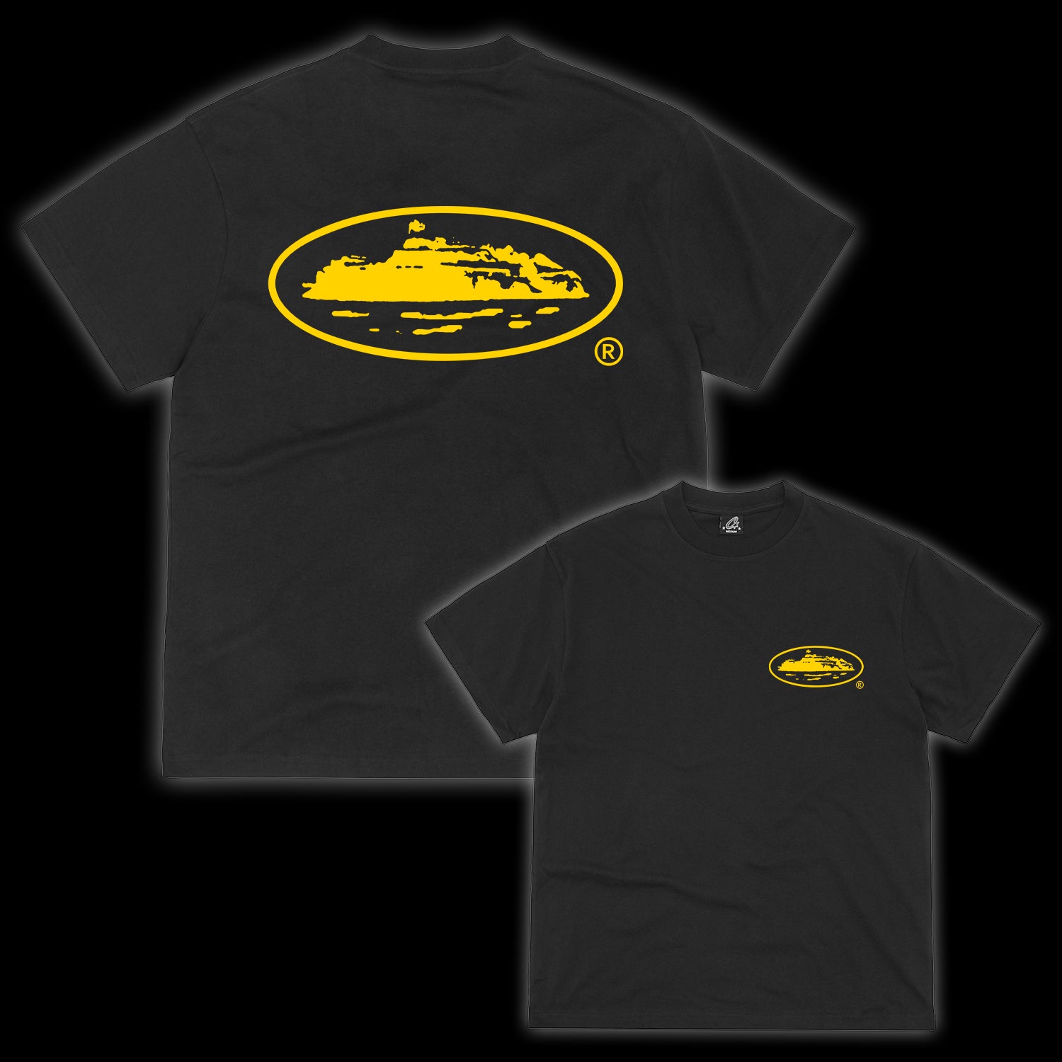 Corteiz OG Island Tee Black / Yellow