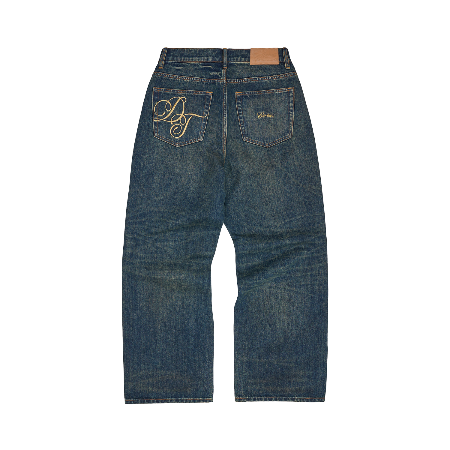 Corteiz x Denim Tears DT Luxe Baggy Jeans Vintage indigo