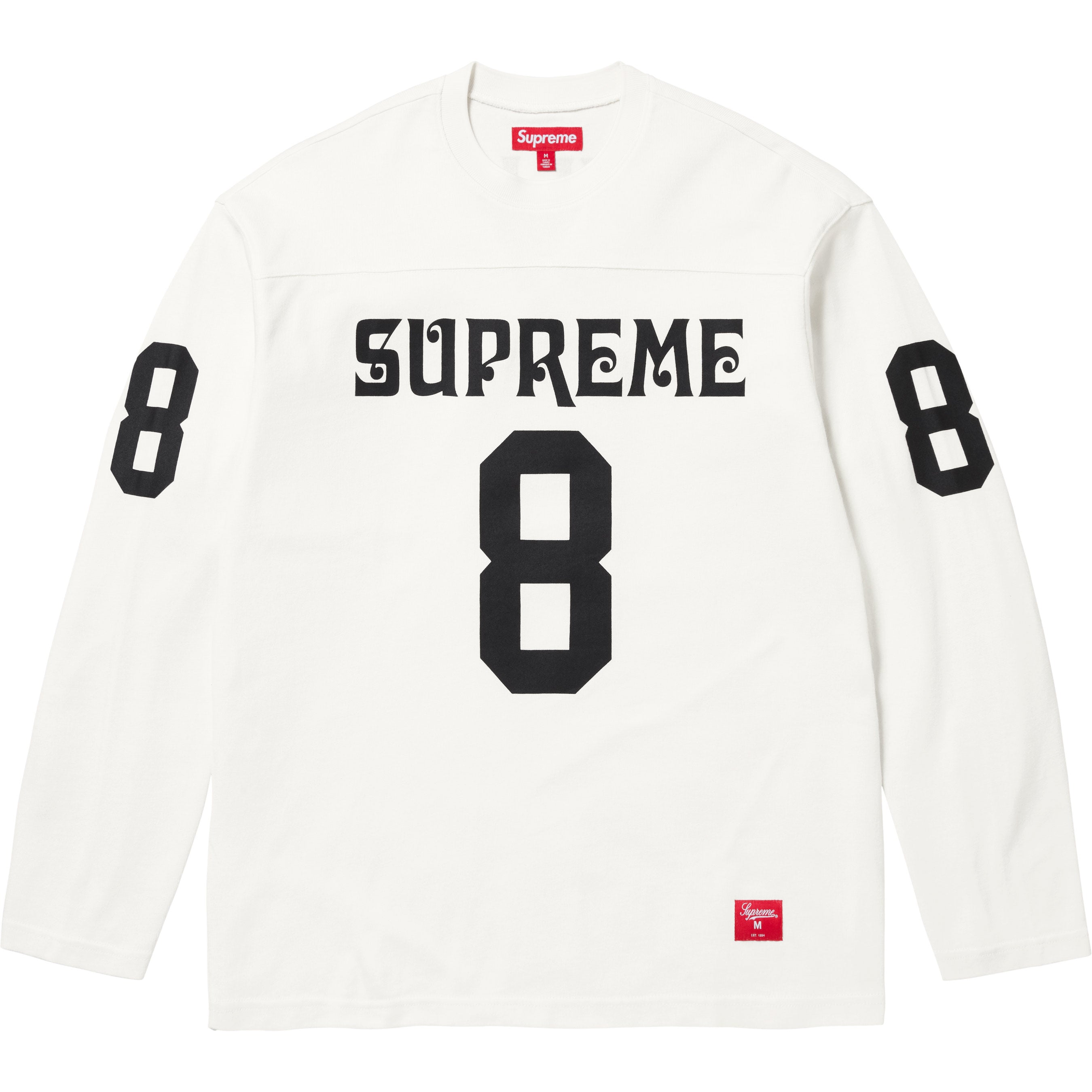Supreme Affiliated L/S Football Top - White
