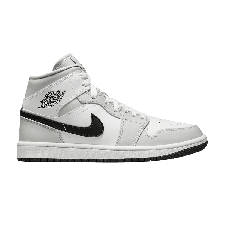 Jordan 1 Mid Light Smoke Grey (Women's) - Side Kicks
