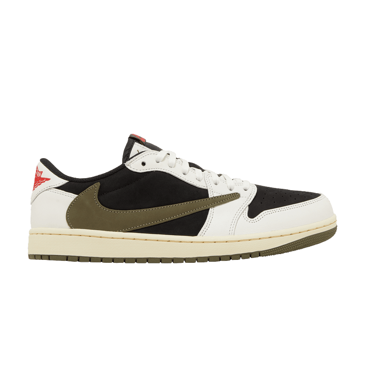Jordan 1 Retro Low OG SP Travis Scott Olive (Women's) - Side Kicks