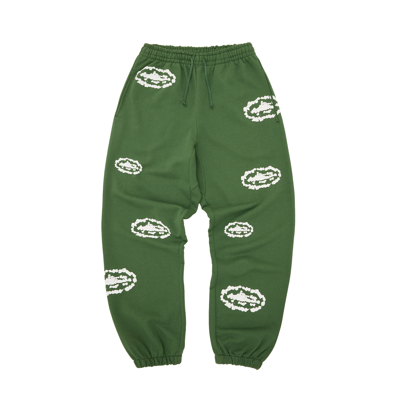 Corteiz x Denim Tears Island Wreath Sweatpant Green