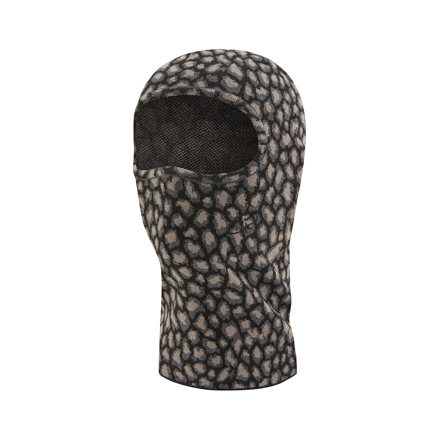 Corteiz Leopard Jacquard Knit Balaclava Black