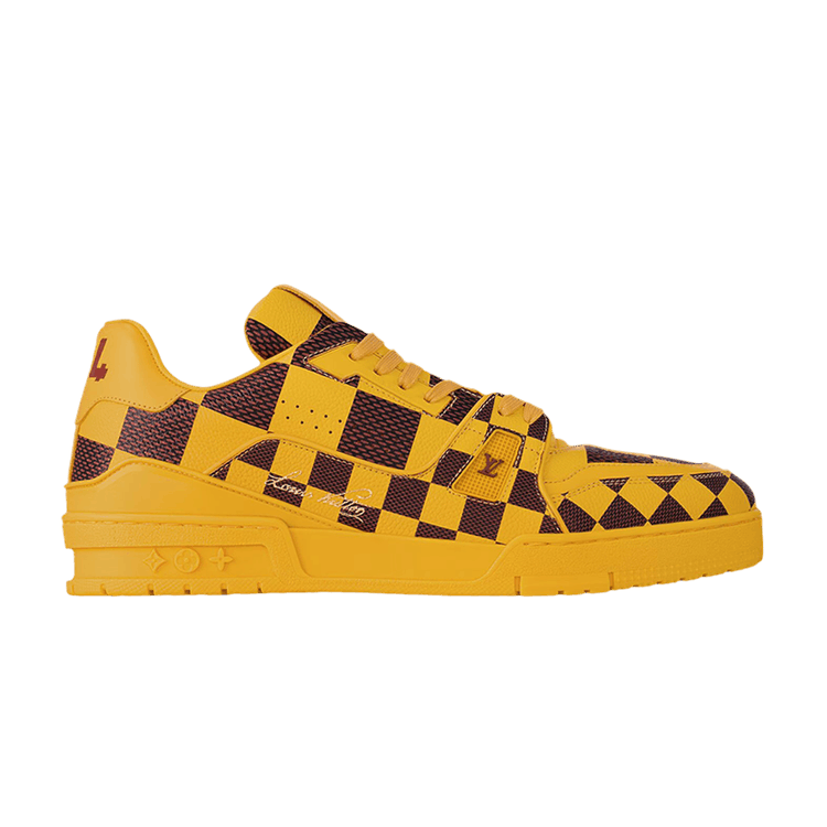 Louis Vuitton LV Trainer Sneaker Damier Pop Yellow - Side Kicks