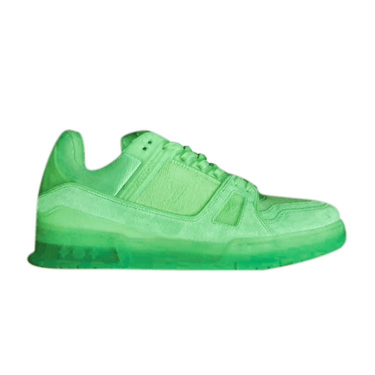 Louis Vuitton Trainer 'Fluorescent Green Monogram' - Side Kicks