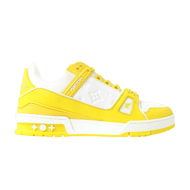 Louis Vuitton Trainer Yellow White Monogram - Side Kicks