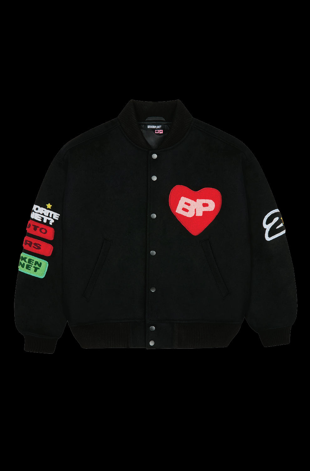 Broken Planet Luv My Planet Varsity Jacket