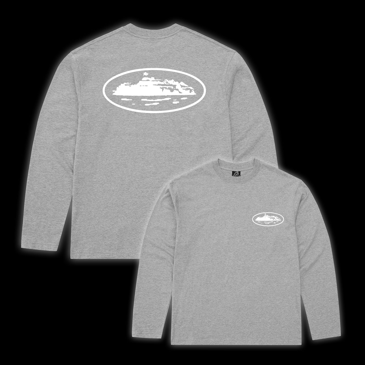 Corteiz OG Island LS Tee grey