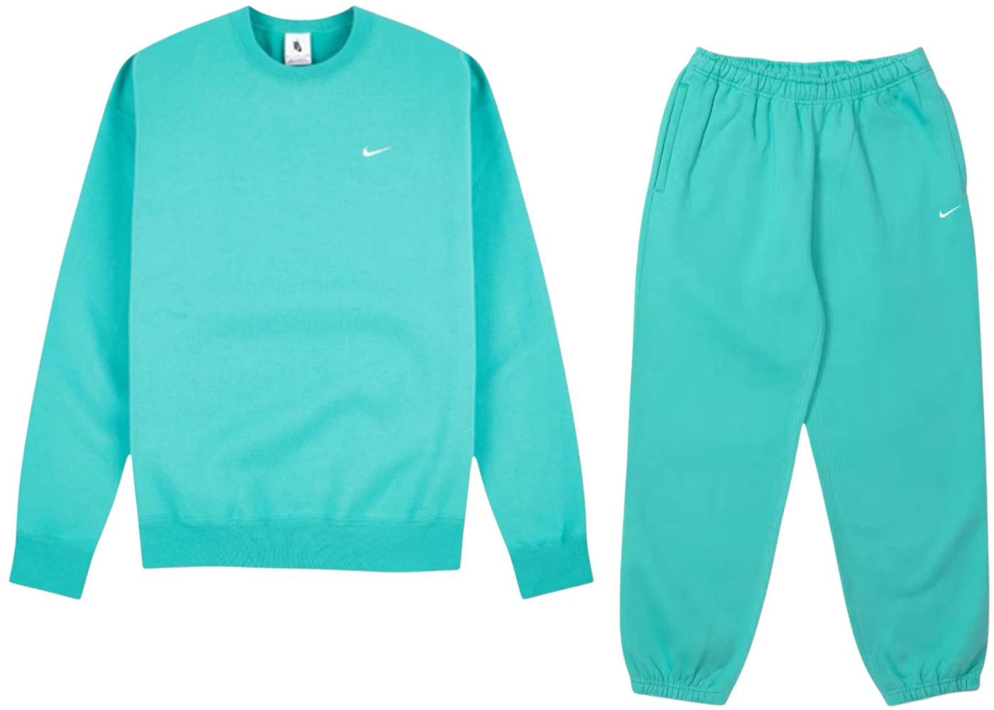 Nike NikeLab Solo Swoosh Fleece Hoodie & Joggers Set Turquiose