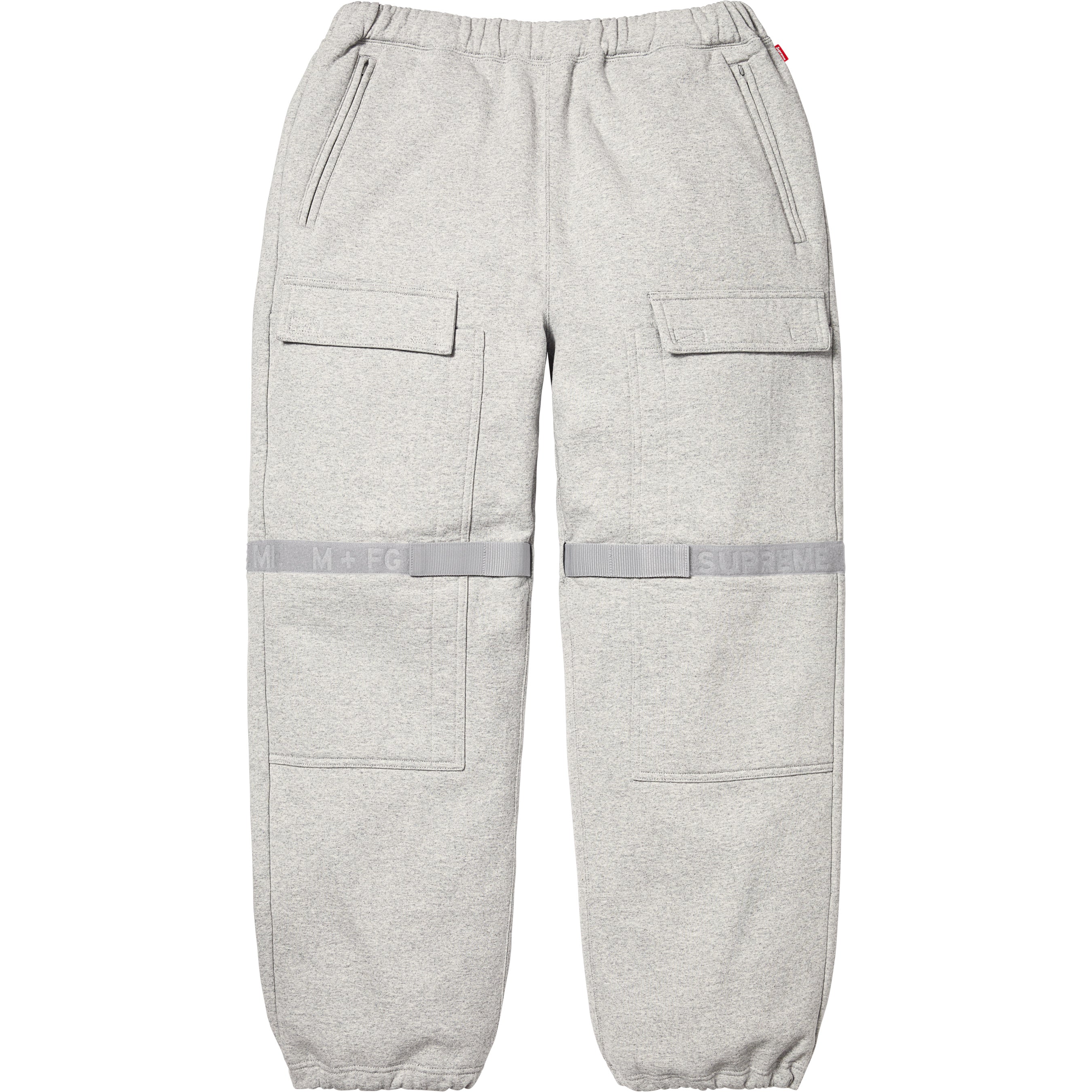 Supreme / Marithé + François Girbaud Shuttle Tape Cargo Sweatpant - Heather Grey