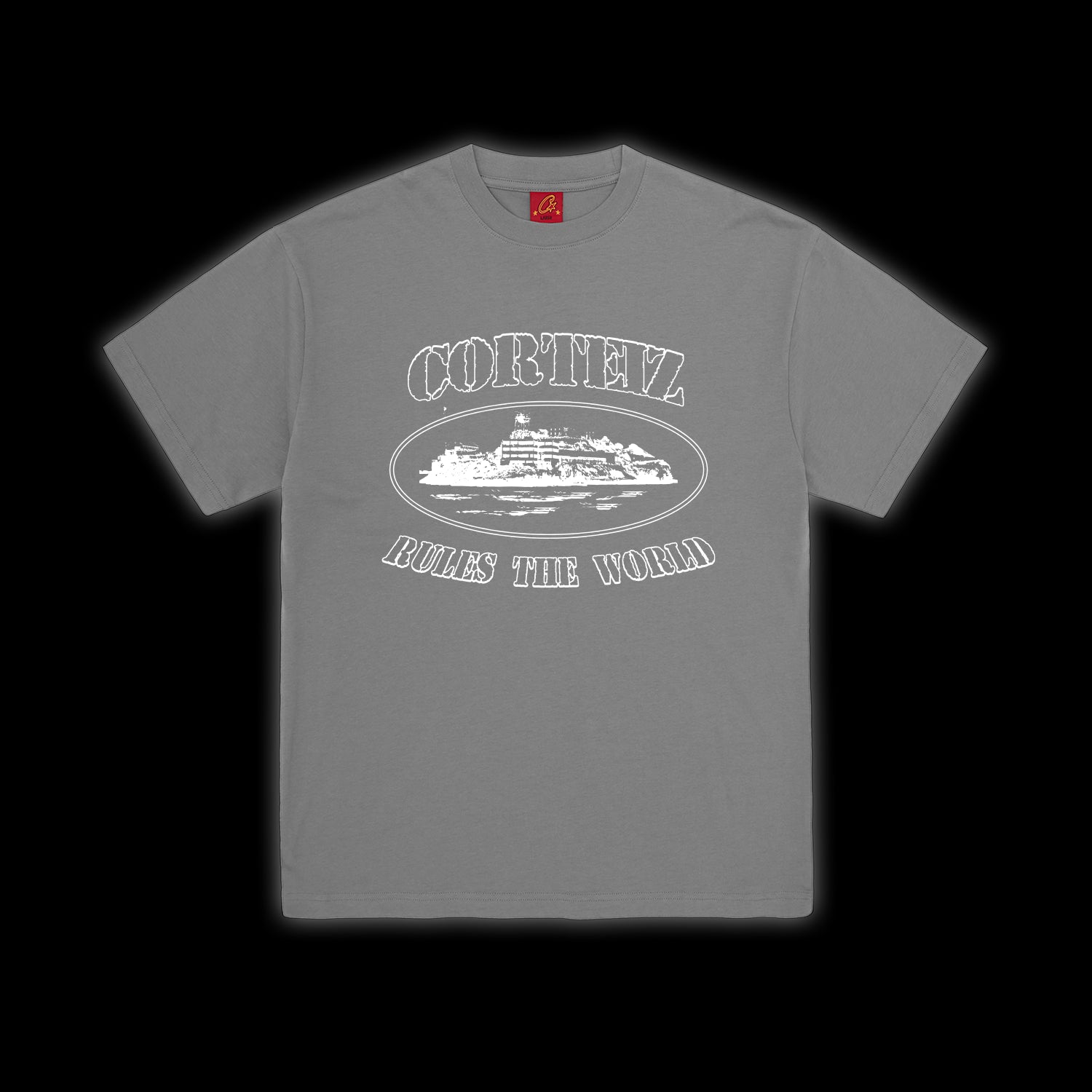 Corteiz Og Alcatraz Tee 'Gully Grey'
