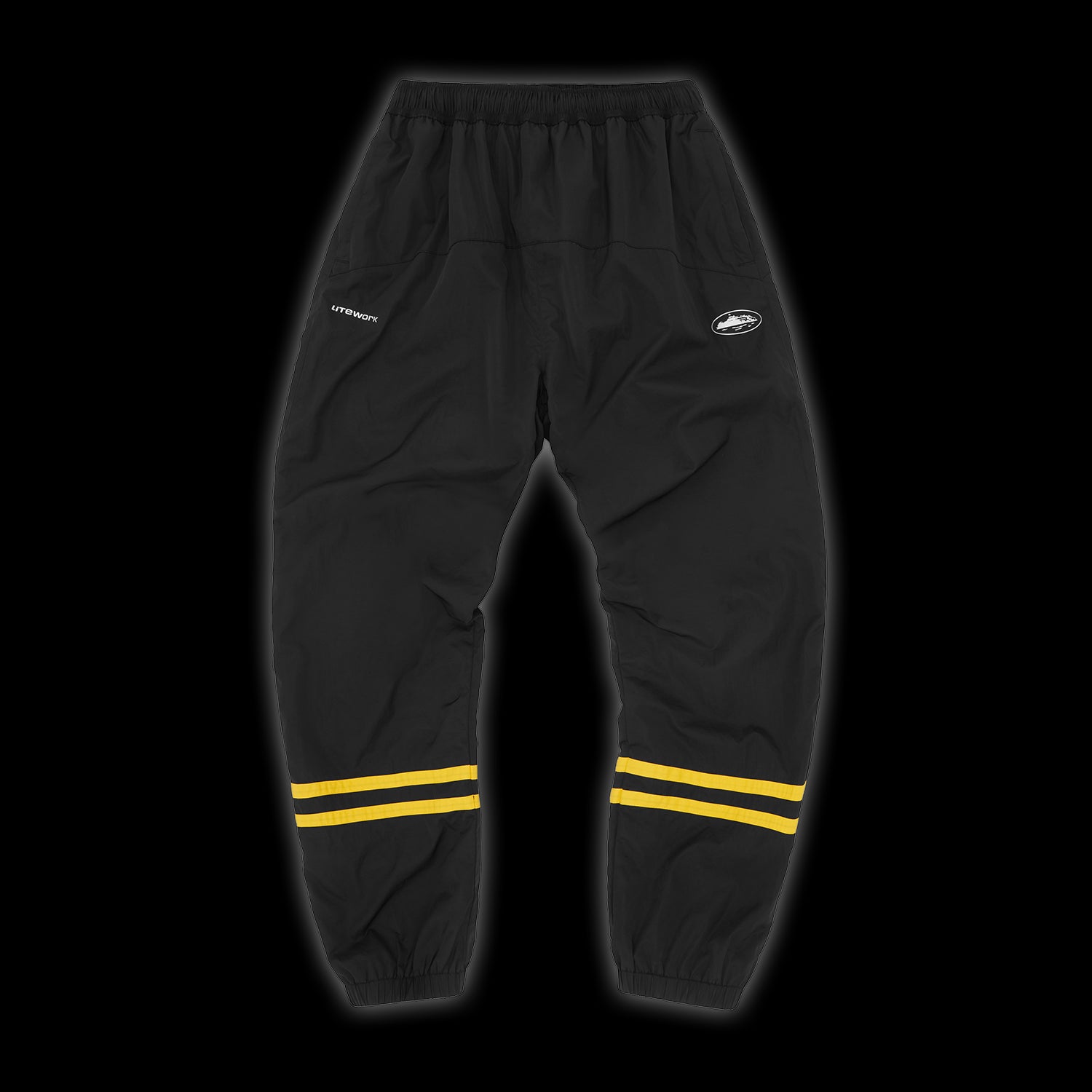 Corteiz Striped Litework Pant Black