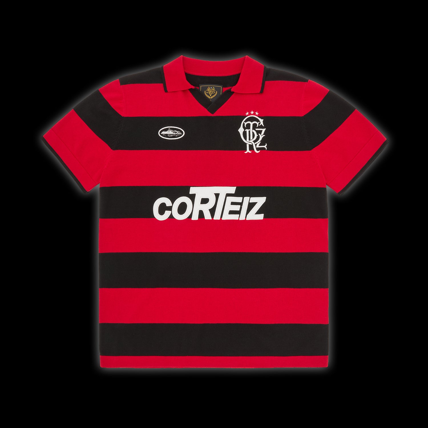 Corteiz Striped Knit Jersey red